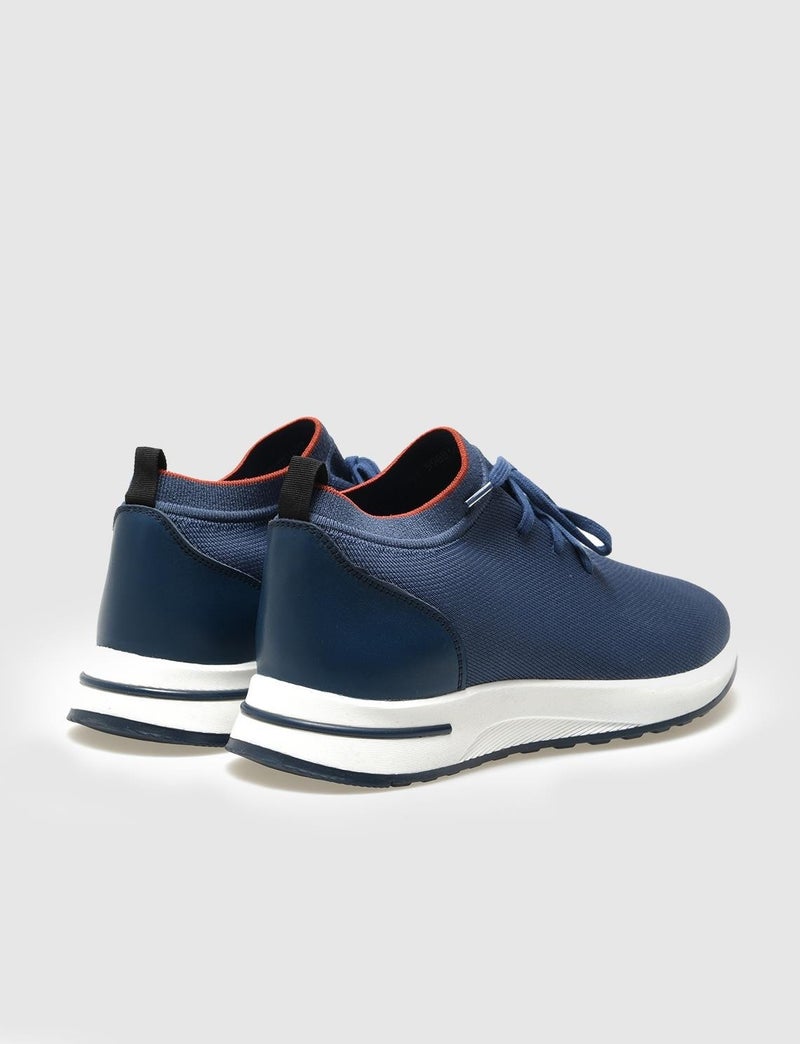 Cabani Milano Knitwear Blue Lace-Up Men's Sports Shoes  - Image 3
