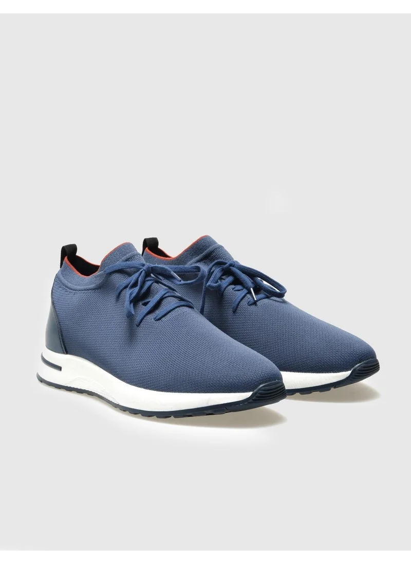 كاباني Milano Knitwear Blue Lace-Up Men's Sports Shoes