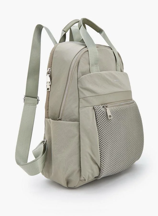 ميسي Textured School Backpack With Adjustable Shoulder Straps - 34x10x46 CM