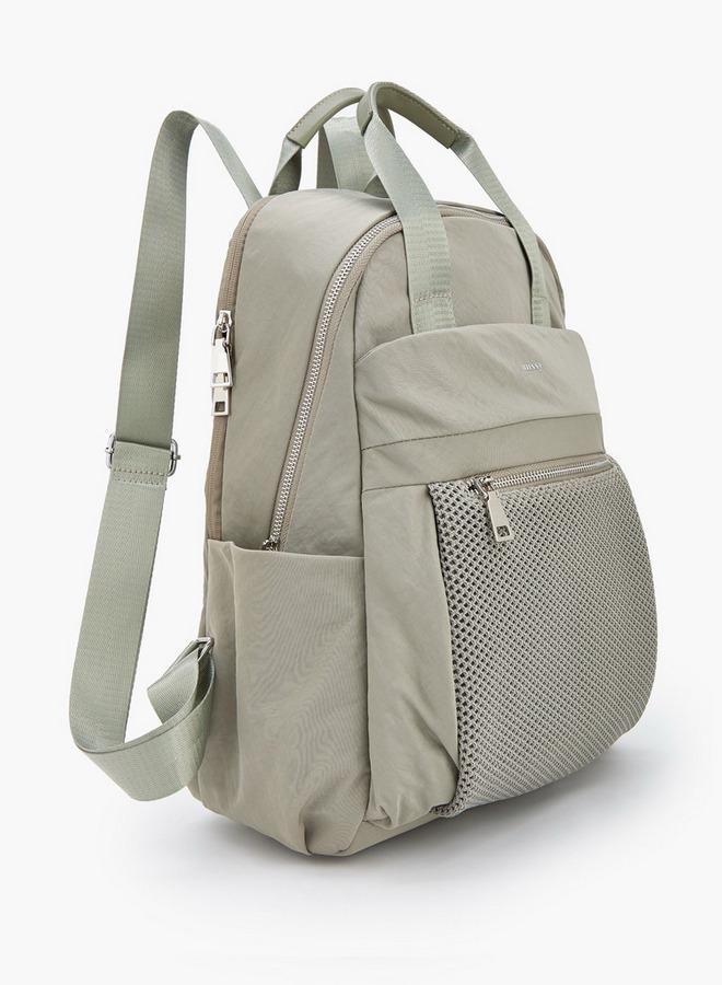 MISSY Textured Backpack With Adjustable Shoulder Straps - Image 2