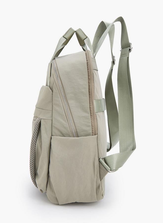 MISSY Textured Backpack With Adjustable Shoulder Straps - Image 4