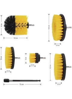 Livx Hygiene Drill Bit Mounted Professional Cleaning Brush 5 Pieces and 15 cm Extension Rod Muf-01  - Image 2