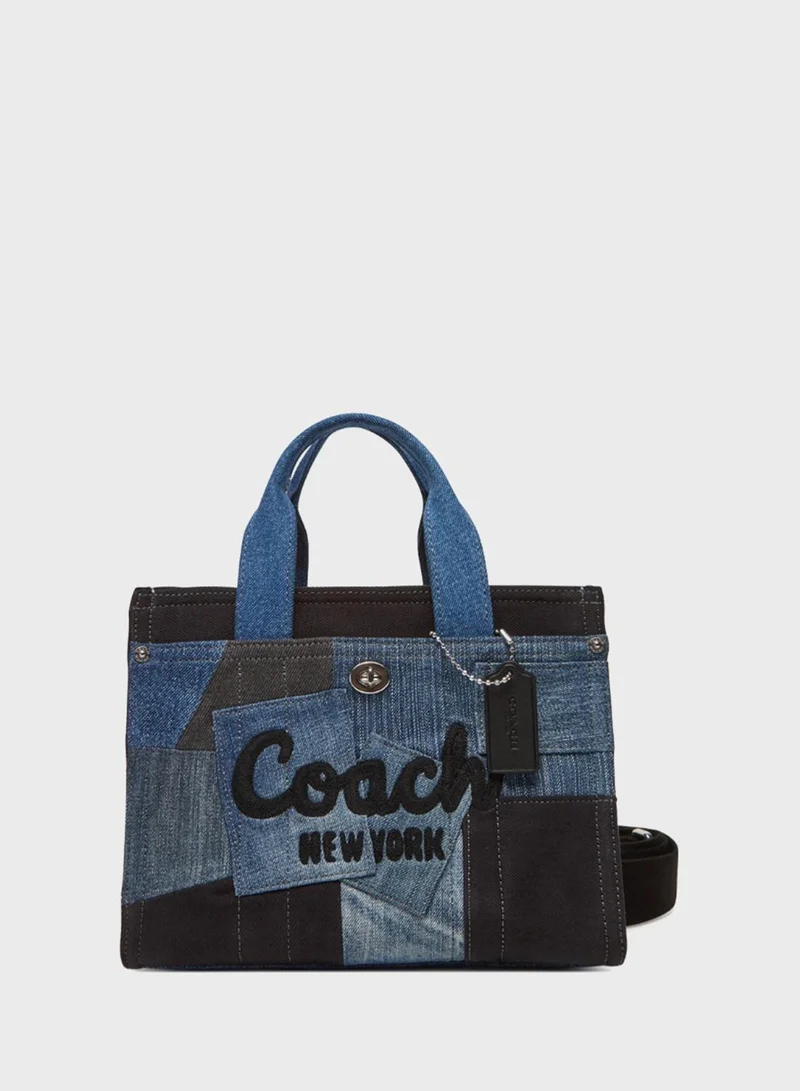 COACH Cargo Tote Bag 26 in Denim