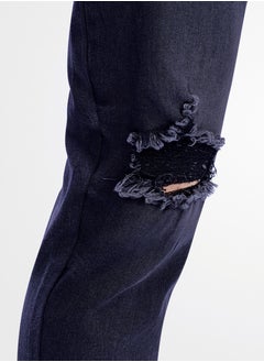 Web Denim Web Denim Black Mid Waist Regular Fit Straight Stretchable Jeans Fashionable Relaxed Fit Comfortable Denim Pant For Men  - Image 4
