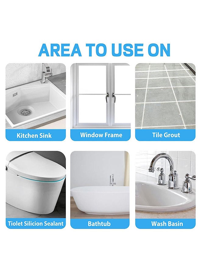 ASHILE - 150ml Tile Grout Paint Filler Tube Grout Caulk Sealant Glue Sealer for Bathroom Shower Kitchen Ceramic Tile Repair Restore and Renew Tile Joints Line Gaps Replace Grout Pen - Image 1