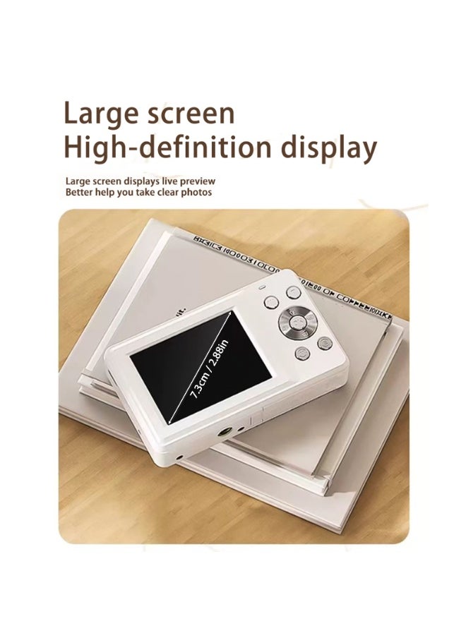Kiboule Digital Camera 64MP Digital Video Camera 2.4 Inch Screen 18X Digital Zoom Built-in Battery with 32GB SD Card  Birthday Gift for Teens Students Friends  - Image 3
