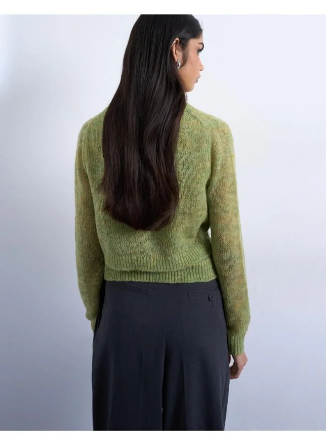 TOPSHOP Casual Long Sleeve O-Neck Cardigan