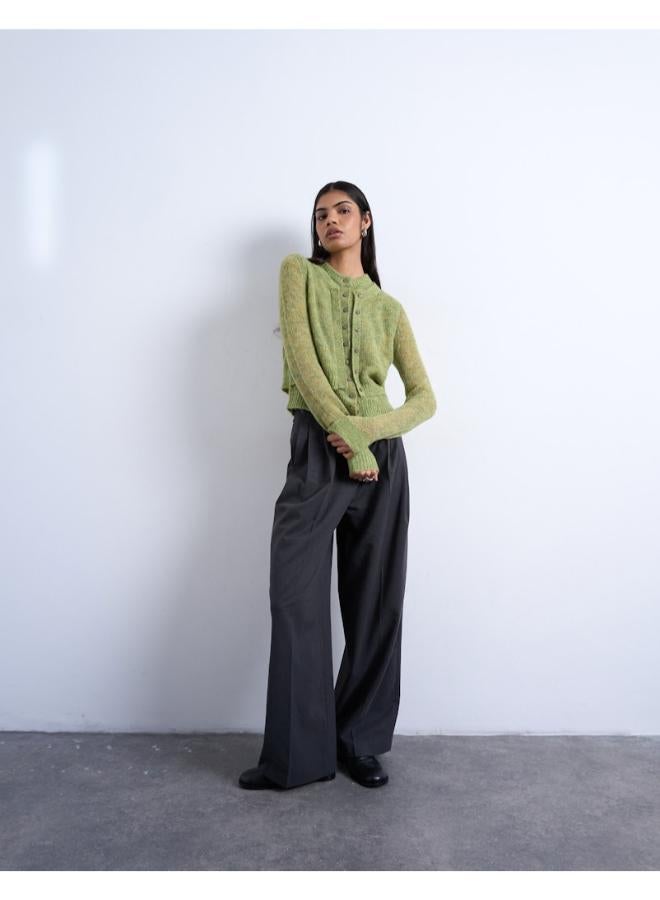 TOPSHOP Casual Long Sleeve O-Neck Cardigan - Image 4