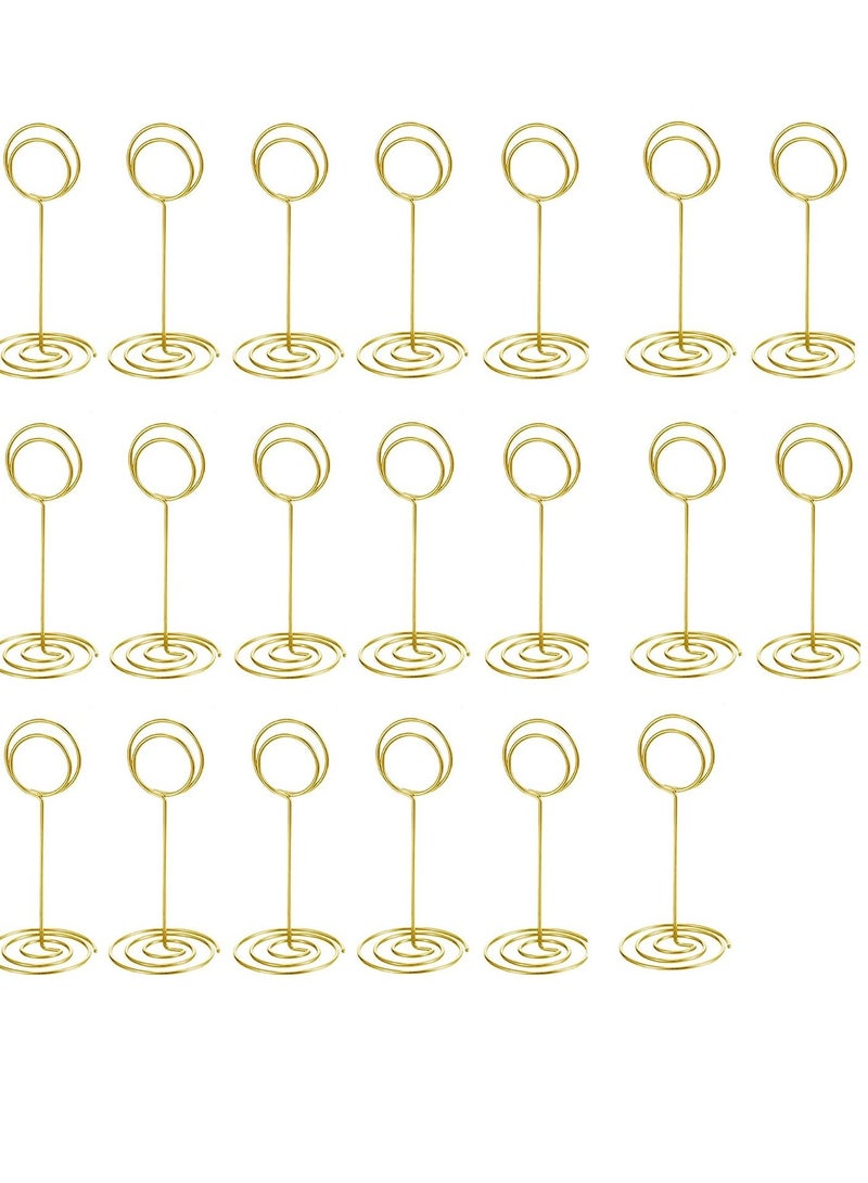 Generic 20 Pack Table Number Holder Place Card Holder Photo Picture Holder for Wedding Birthday Stand Position Card Holder Party Baby Shower  - Image 1