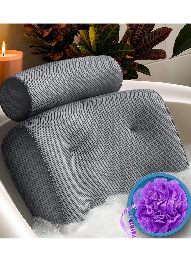 Everlasting Comfort Everlasting Comfort Luxury Bath Pillow - Head, Neck, Back Support Cushion for Bathtub, Spa, Soaking  - Image 1