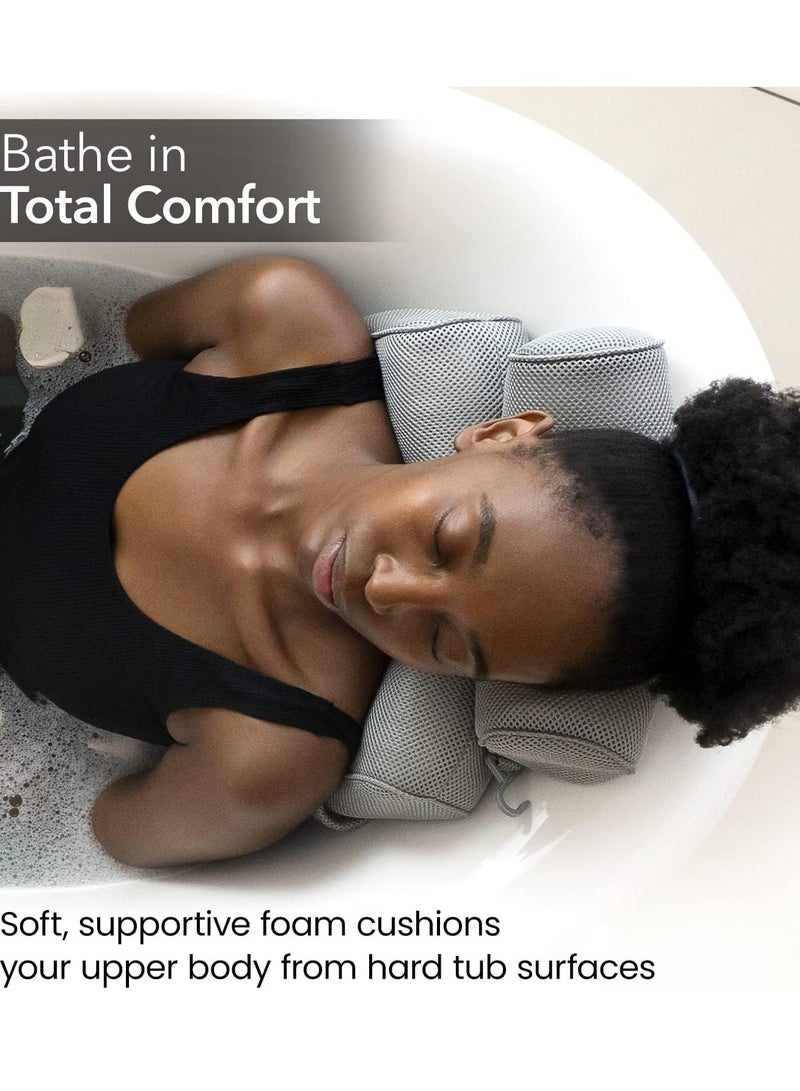 Everlasting Comfort Everlasting Comfort Luxury Bath Pillow - Head, Neck, Back Support Cushion for Bathtub, Spa, Soaking  - Image 3