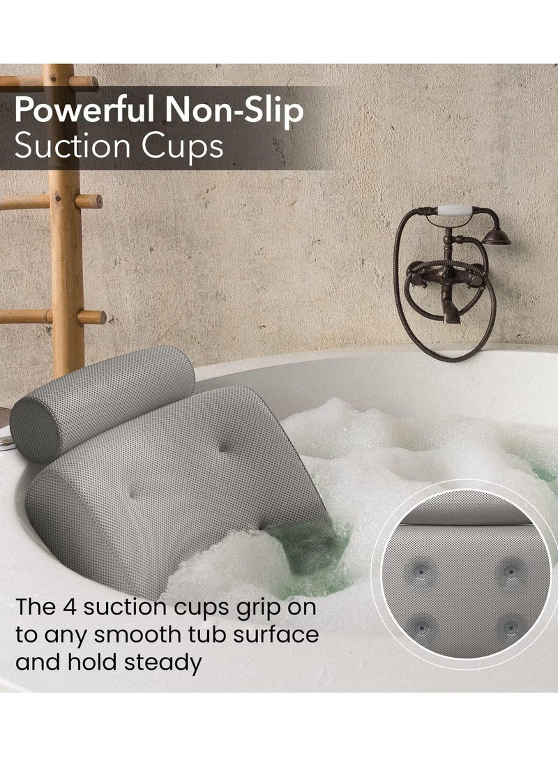 Everlasting Comfort Everlasting Comfort Luxury Bath Pillow - Head, Neck, Back Support Cushion for Bathtub, Spa, Soaking  - Image 2
