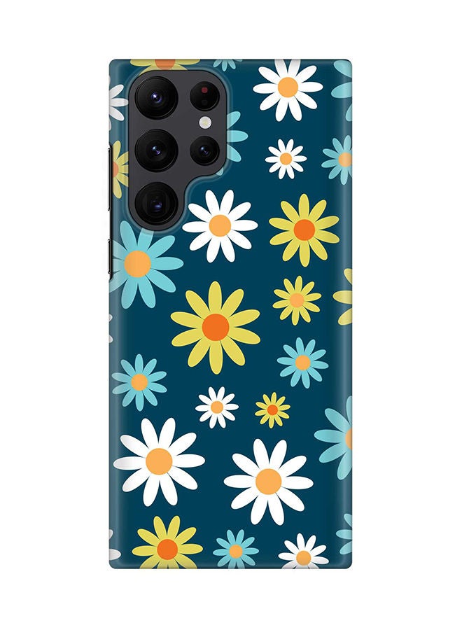 Stylizedd Case for Samsung Galaxy S22 Ultra 5G Snap Case Slim Snap Classic Series Shield Matte Finish Print - Pick A Daisy - Image 1