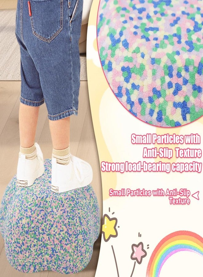 ANLIK Toddler Stepping Stones, Stimulate Children's Creativity and Imagination, Improve Their Balance and Motor Skills, Flower-Shaped Stepping Stones, 5-piece Set （Blue） - Image 4