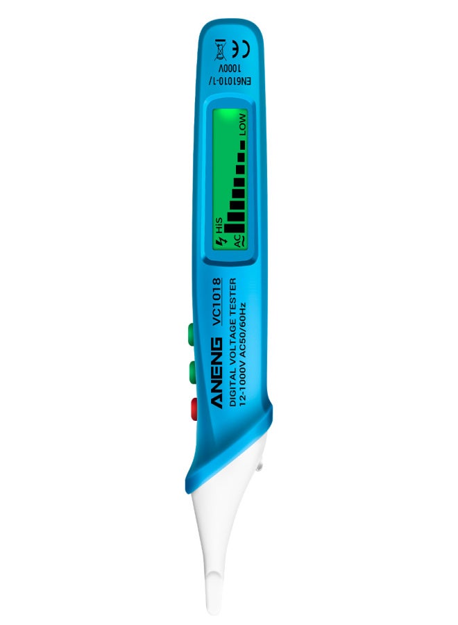 ANENG ANENG VC1018 Non-contact LCD Digital Voltage Tester 12V-1000V Multifunctional Pen Tester AC/DC Voltage Detector Electric Continuity Battery Test Pencil with Sound Light Alarm - Image 1