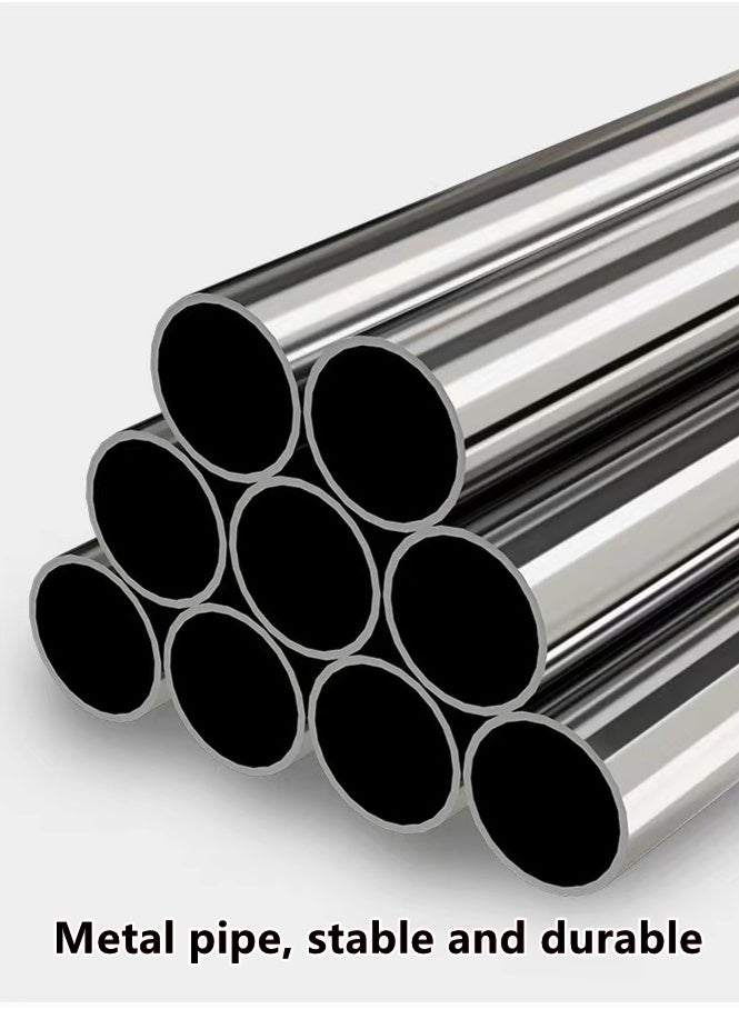 كوتيس مجموعة رفوف أحذية بستة طبقات، منظم تخزين، أنبوب فولاذي/بلاستيك أسود، 80×26×116 سم - Image 5