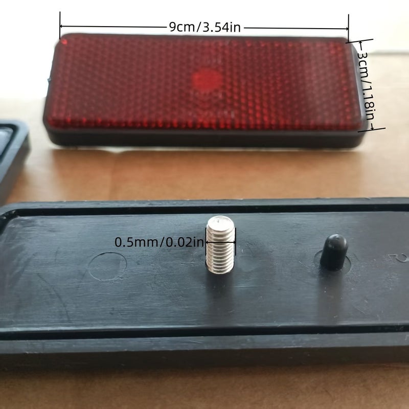 4 Red Lenses And Black Base For Secure M5 Bolt Mount Withstand Rain - Image 2