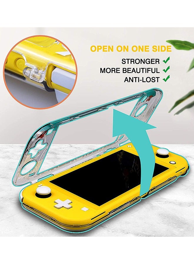 Protective Case for Switch Lite, Clear Hard PC Case Cover Split Design Shockproof Anti Scratch Shell Accessories for Switch Lite and Joycon Controller - Image 4