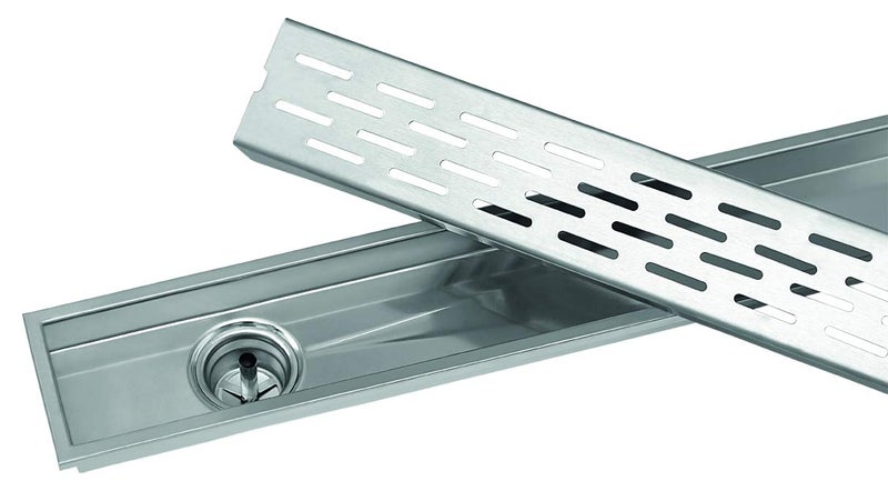 SINCORE NOVA Stainless Steel Matte Finish Shower Drain Silver 300 x 100 mm - Image 2