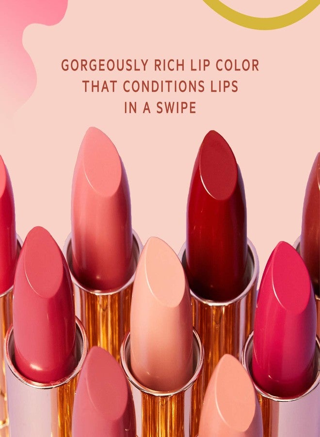 FLOWER BEAUTY By Drew Barrymore Petal Pout Lipstick - Nourishing + Highly Pigmented Lip Color - Infused with Antioxidants (Poppy Pout) - Image 3