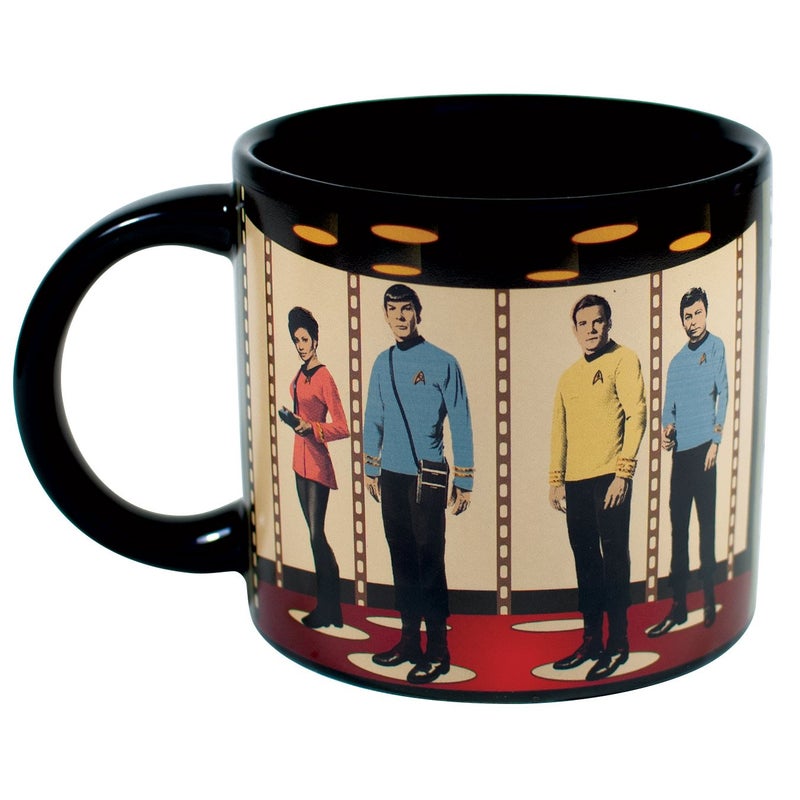 The Unemployed Philosophers Guild Unemployed Philosophers Guild Star Trek Transporter Heat Transforming Mug - Hot Coffee Beams Down Kirk, Spock, McCoy, and Uhura, Comes in Fun Box,14oz - Image 4