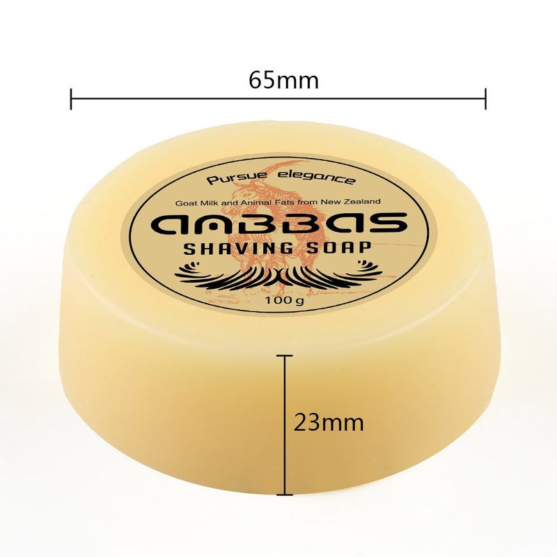 Anbbas Shaving Soap Goat Milk for Beard Barber Traditional Wet Shave (2pcs, 7 oz) - Image 4