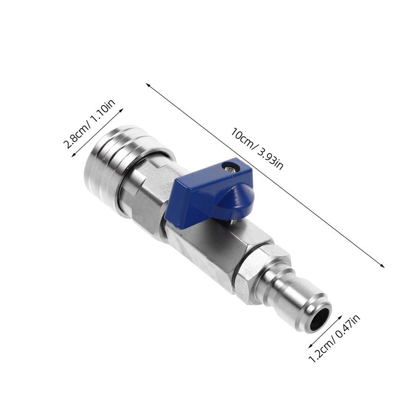 Stainless Steel Ball Valve High Pressure Washer 3 8 Inch Male Female Connector for Cleaning Machine Outdoor Tools - Image 3