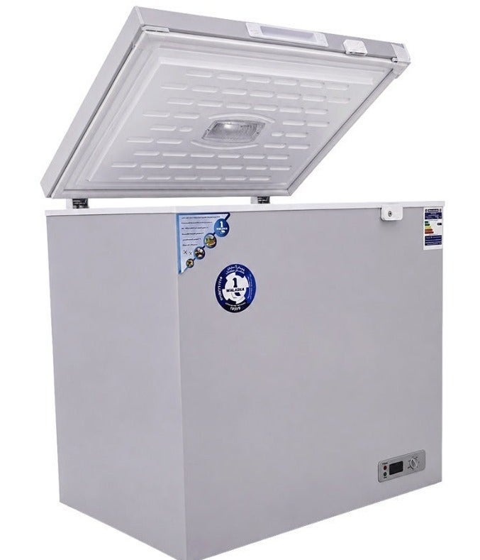 W.Alaska Chest Freezers 200 Liters-silver digital -alaska - Image 1