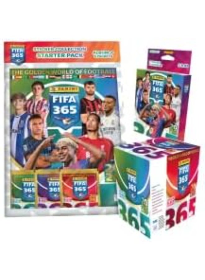 Panini FIFA 365 2026 Edition Sticker Album "The Golden World of Football" - Includes 2 packs (each pack contains 5 assorted stickers of world national team stars) - Image 2