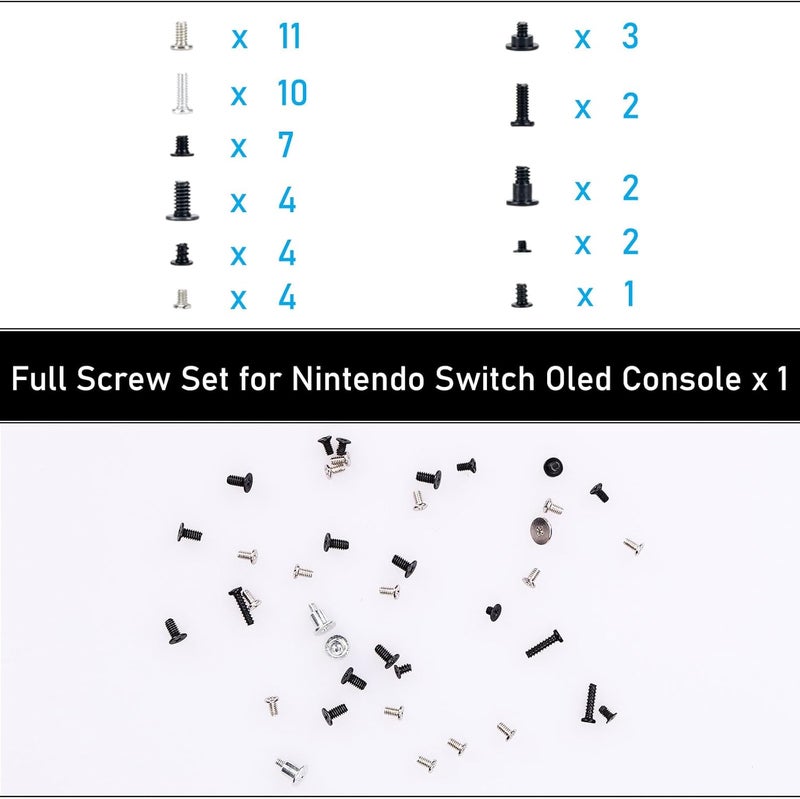 بديل لقضبان الانزلاق المعدنية اليسرى واليمنى ل��هاز Nintendo Switch OLED HEG-001 - Image 4