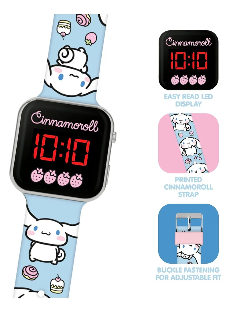 ديزني ساعة Cinnamonroll بشاشة LED مع سوار سيليكون بشخصية للأطفال - CIN0001
