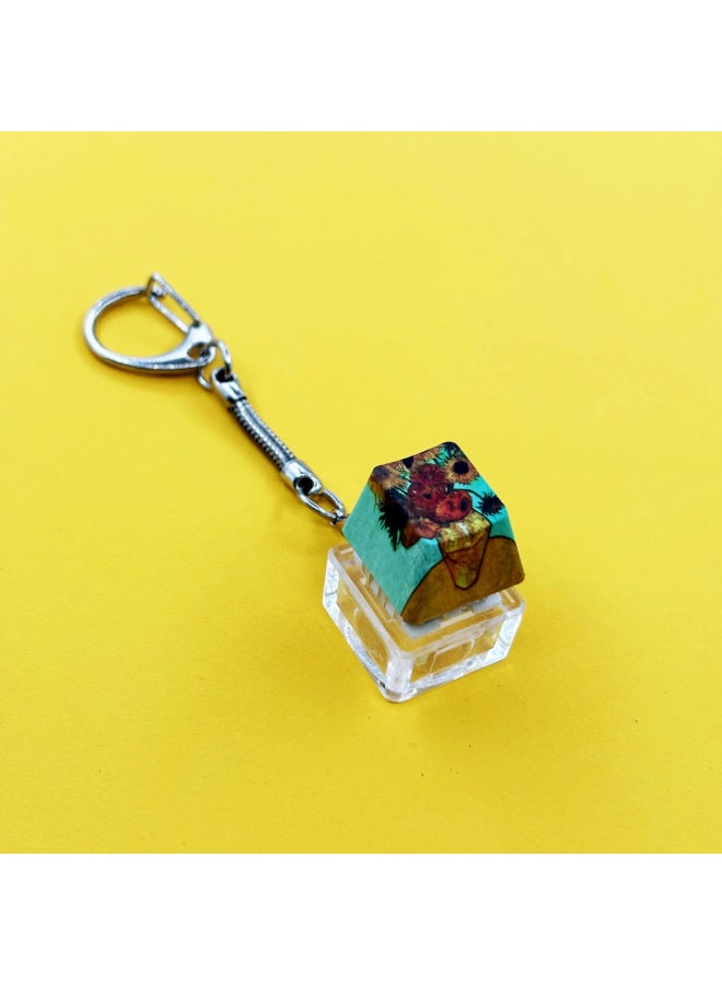 Popular Creative Press Decompression Artifact Single Key Keycap Cute Funny Style Mechanical Keyboard Anime Keychain Keycap 