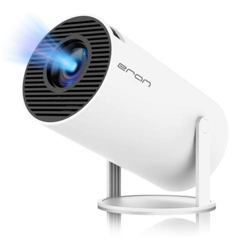 Portable projector for home entertainment, ABS plastic body, black color, 4K/1080P support with Wi-Fi 6 and Bluetooth 5.0 - Image 1