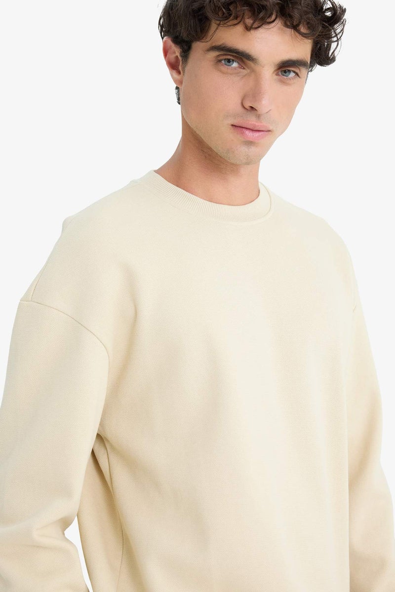 DeFacto Boxy Fit Long Sleeve Sweatshirt - Image 4
