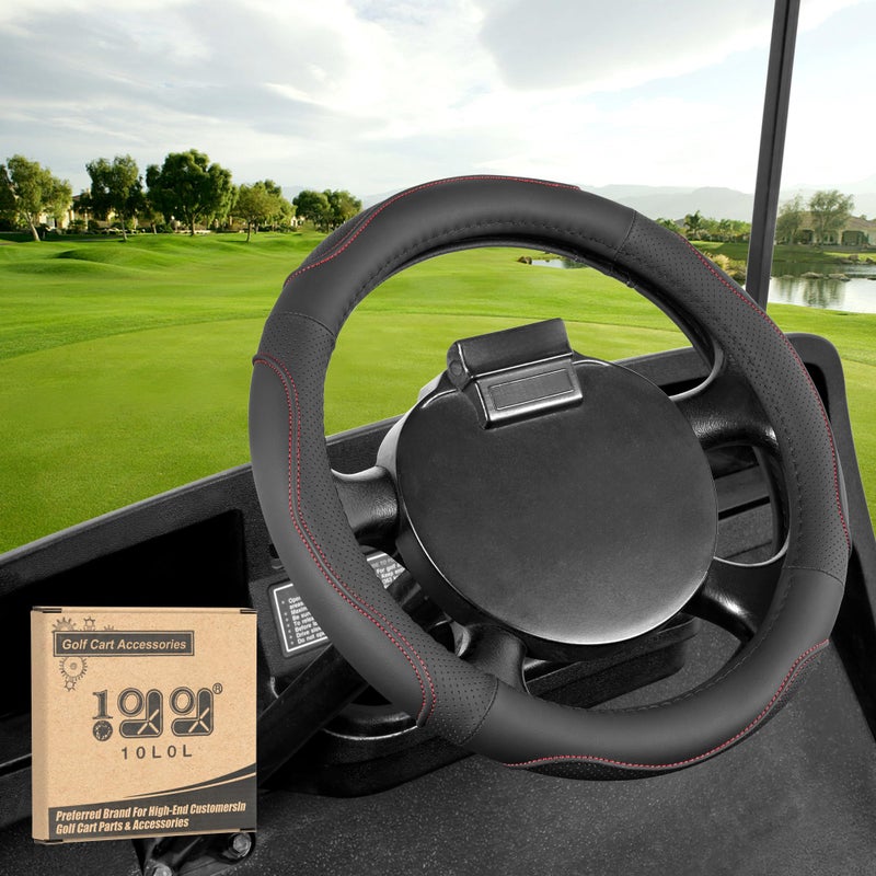 10L0L Golf Cart Steering Wheel Cover13 Soft and Breathable Anti Slip Leather Steering Wheel CoverFeels Good in Handling for EZGO TXT  RXV