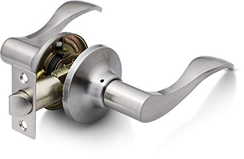 Berlin Modisch Passage Lever Door Handle [Non-Locking Lever Set] for Hallway Doors or Closets with a Satin Nickel Finish, Reversible for Right & Left Side, Classic Series - Image 5
