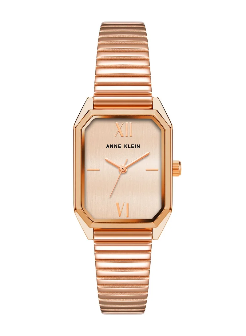 ANNE KLEIN Rose Gold Square Watch