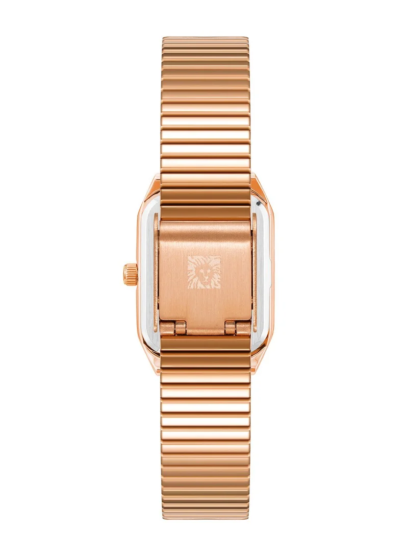 ANNE KLEIN Rose Gold Square Watch
