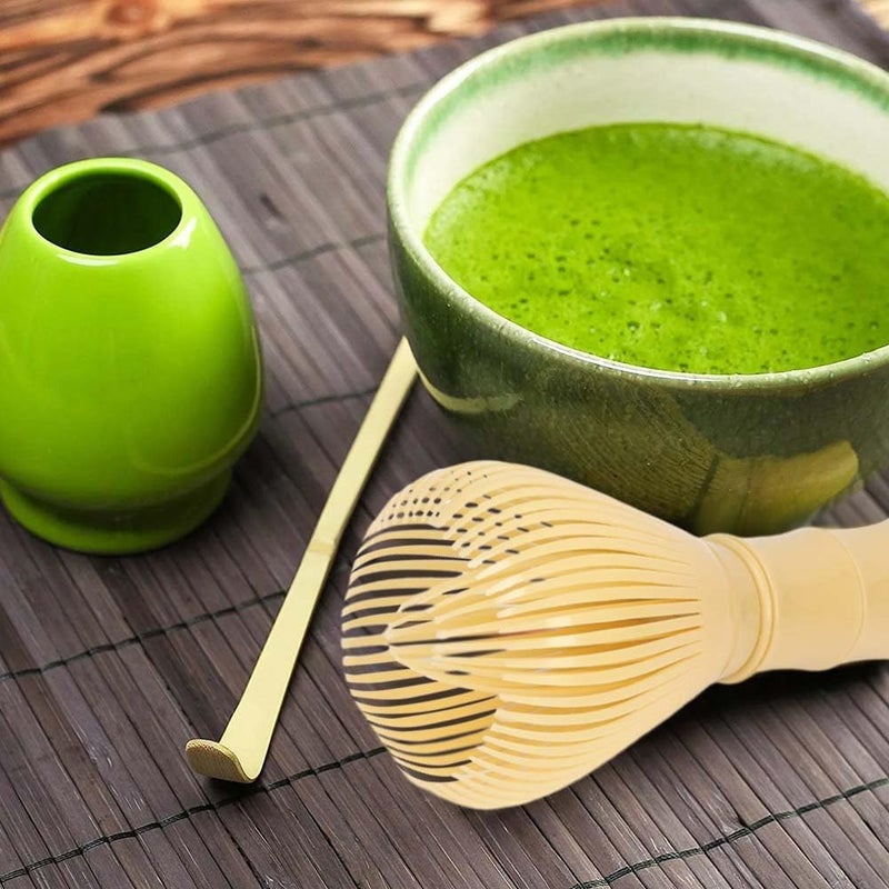 OUGETHER Traditional Matcha Whisk Reusable PP Resin Matcha Whisk Chasen Dishwasher Safe Matcha Stirrer Matcha Green Tea Powder Preparation Prepare Japanese Matcha Tea (Yellow) - Image 5