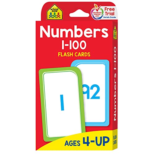School Zone Numbers 1100 Flash Cards - Image 1