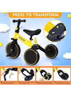 Good Boy Good Boy/Girl 2-in-1 Transformable Kids Tricycle & Balance Bike – Adjustable Handle, Detachable Pedals, for 1.5-5 Years Old  - Image 2