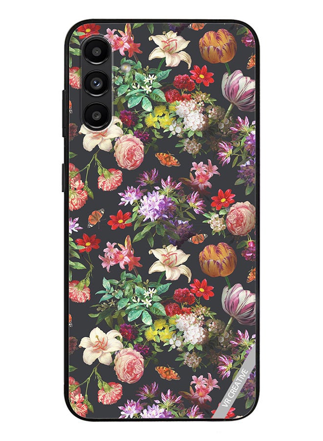 VR CREATIVE Protective Case Cover For Samsung Galaxy A13 5G Vintge Flower Design Multicolour - Image 1