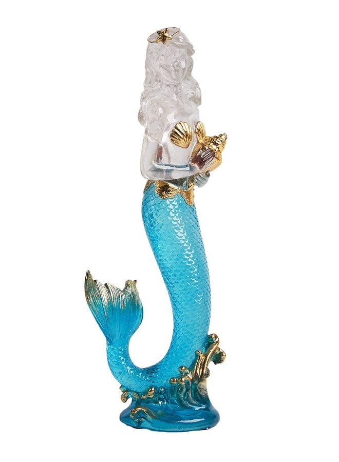 SEINHIJO Mermaid Statue Figurine Lady Sculpture Modern Decor Home Gift Table Centerpiece Art for Bookshelf Desktop Polyresin 9.8 Inch - Image 1