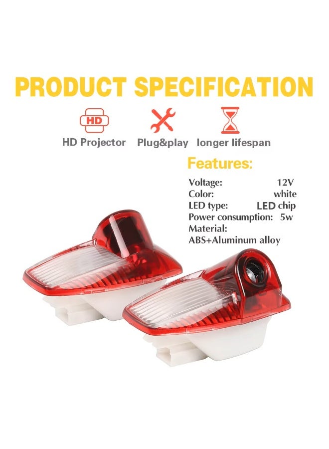 فيريكس ضوء عرض شعار الترحيب لباب السيارة لسيارات بورشه باناميرا 970 بوكستر 986 987 كايمان 987 911 997 | مصباح تحذير ليزر ثلاثي الأبعاد مع عرض الشعار (شعار بورشه) - Image 3