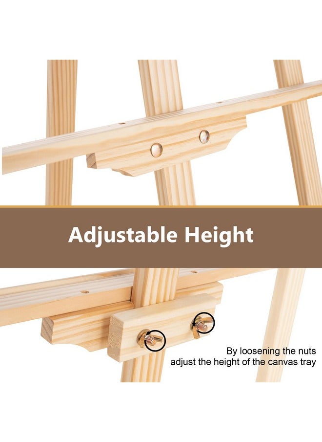Falling In art - Easel Stand For Painting, Adjustable Wooden Easels For Painting Canvas Up To 42", Folding Art Easel For Drawing, Wedding Sign And Poster, Suitable For Kids And Adults - Image 1