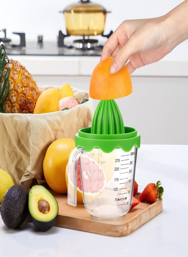 Garneck Manual Juicers with 12 Oz Measuring Cup - Fruit Hand Squeezer for Lime Lemon/Citrus - Small Portable Juice Extractor for Home Kitchen Travel - Image 2