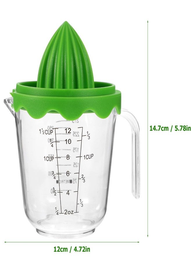 Garneck Manual Juicers with 12 Oz Measuring Cup - Fruit Hand Squeezer for Lime Lemon/Citrus - Small Portable Juice Extractor for Home Kitchen Travel - Image 4