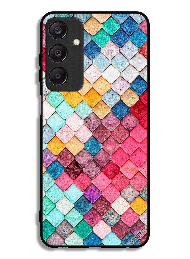 Covernex Samsung Galaxy A25 5G Protective Case Cover Diamond Square Shape Pattern - Image 1