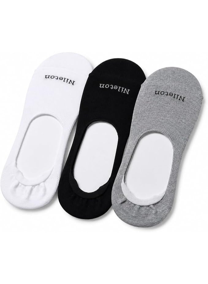 Nileton Women’s Cotton Ballerina Socks – Pack of 3 – No Show Low Cut Footie Liner Socks for Flats, Loafers & Sneakers – Invisible Socks - Soft Comfortable Everyday Socks - Image 4