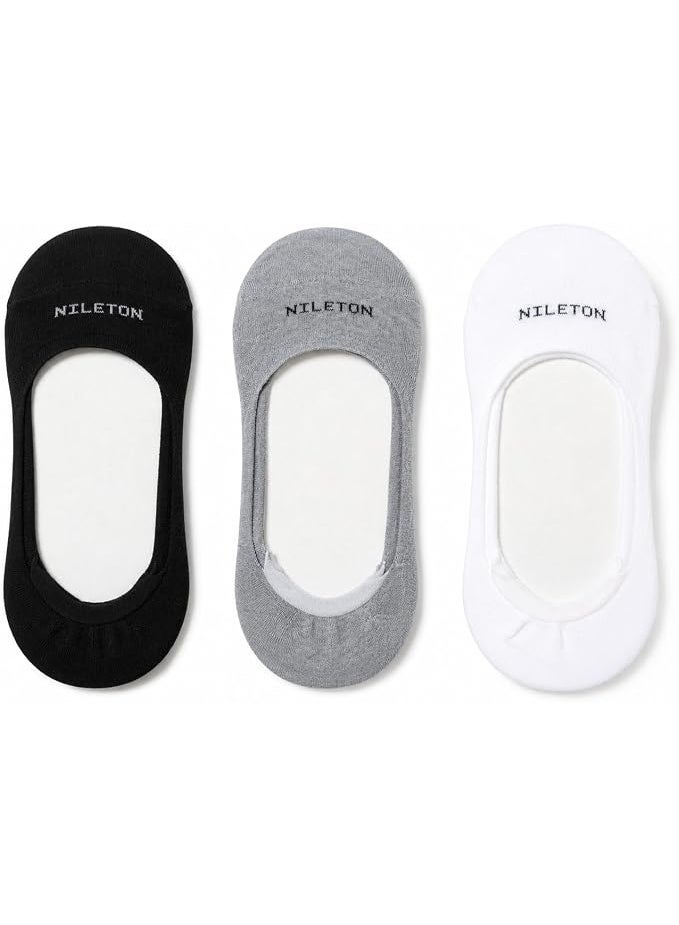 Nileton Women’s Cotton Ballerina Socks – Pack of 3 – No Show Low Cut Footie Liner Socks for Flats, Loafers & Sneakers – Invisible Socks - Soft Comfortable Everyday Socks - Image 1